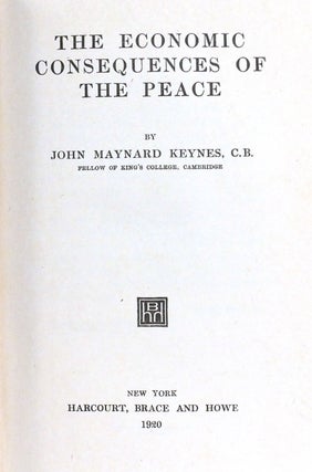 THE ECONOMIC CONSEQUENCES OF THE PEACE
