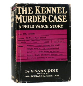 Item #154409 THE KENNEL MURDER CASE. S. S. Van Dine