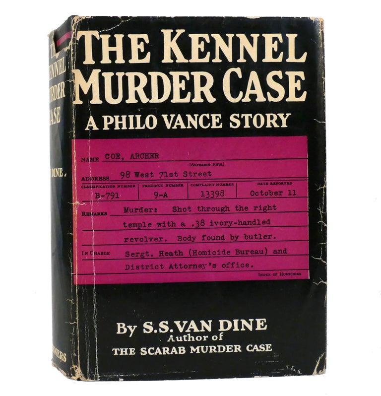 Item #154409 THE KENNEL MURDER CASE. S. S. Van Dine.