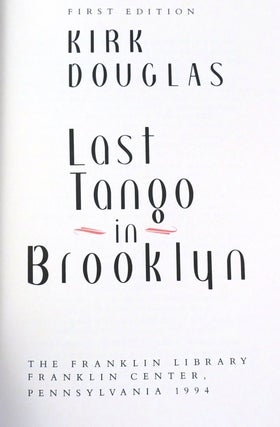 LAST TANGO IN BROOKLYN Signed Franklin Library