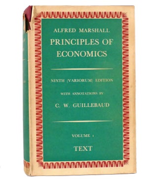 Item #154607 PRINCIPLES OF ECONOMICS; Volume I Text. Alfred Marshall
