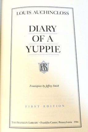 DIARY OF A YUPPIE Signed Franklin Library