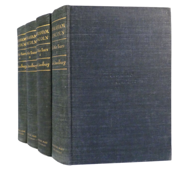 Item #154946 ABRAHAM LINCOLN: THE WAR YEARS Vol. I - IV. Carl Sandburg.