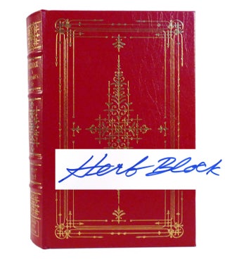 Item #155066 HERBLOCK : A CARTOONIST'S LIFE Signed Easton Press. Herbert Block