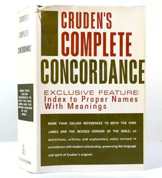 Item #155483 CRUDEN'S COMPLETE CONCORDANCE TO THE OLD AND NEW TESTAMENTS. Alexander Cruden