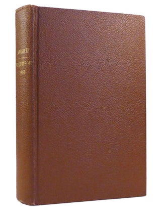 Item #155588 AWAKE! VOLUME 41. Watchtower Bible, Tract Society Of New York