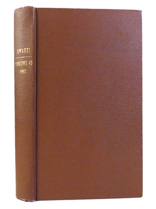 Item #155590 AWAKE! VOLUME 43. Watchtower Bible, Tract Society Of New York
