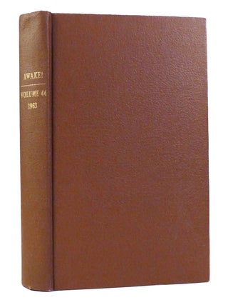 Item #155591 AWAKE! VOLUME 44. Watchtower Bible, Tract Society Of New York