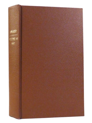 Item #155595 AWAKE! VOLUME 48. Watchtower Bible, Tract Society Of New York