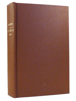 Item #155598 AWAKE! VOLUME 51. Watchtower Bible, Tract Society Of New York