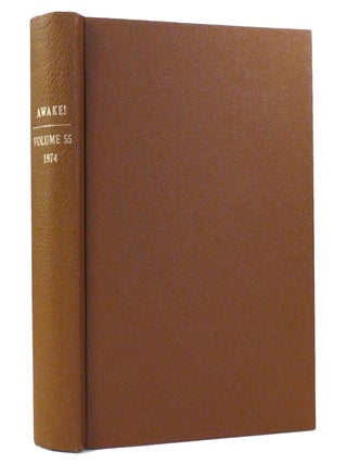 Item #155602 AWAKE! VOLUME 55. Watchtower Bible, Tract Society Of New York