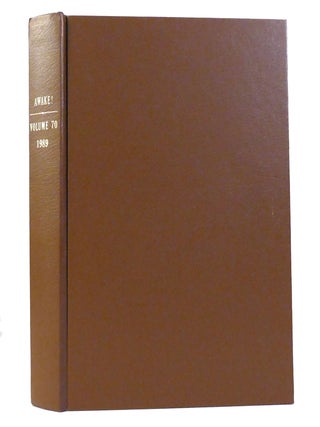 Item #155614 AWAKE! VOLUME 70. Watchtower Bible, Tract Society Of New York