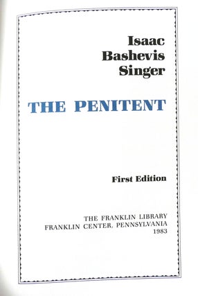THE PENITENT Franklin Library
