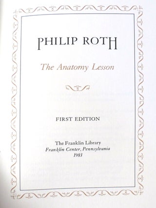 THE ANATOMY LESSON Franklin Library Signed