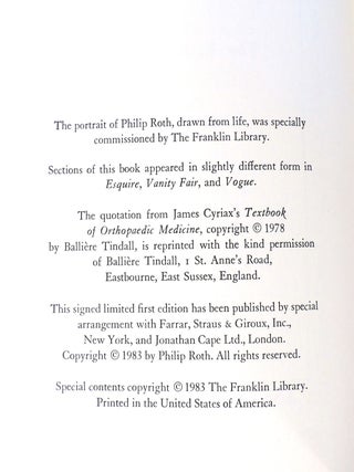 THE ANATOMY LESSON Franklin Library Signed