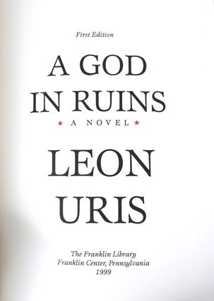 A GOD IN RUINS SIGNED Franklin Library