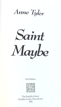 SAINT MAYBE SIGNED Franklin Library