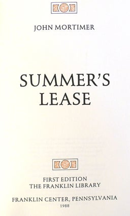 SUMMER'S LEASE SIGNED Franklin Library