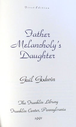 FATHER MELANCHOLY'S DAUGHTER SIGNED Franklin Library