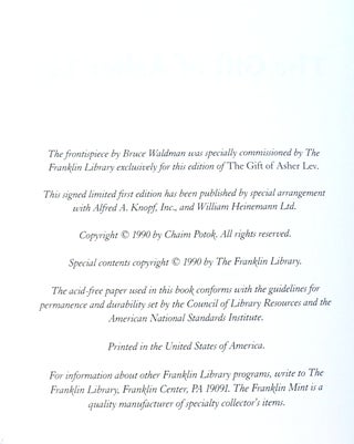THE GIFT OF ASHER LEV SIGNED Franklin Library