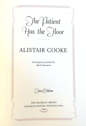 THE PATIENT HAS THE FLOOR SIGNED Franklin Library