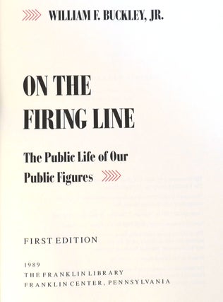 ON THE FIRING LINE SIGNED Franklin Library