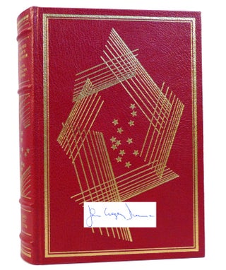 Item #157051 THE RED WHITE AND BLUE SIGNED Franklin Library. John Gregory Dunne