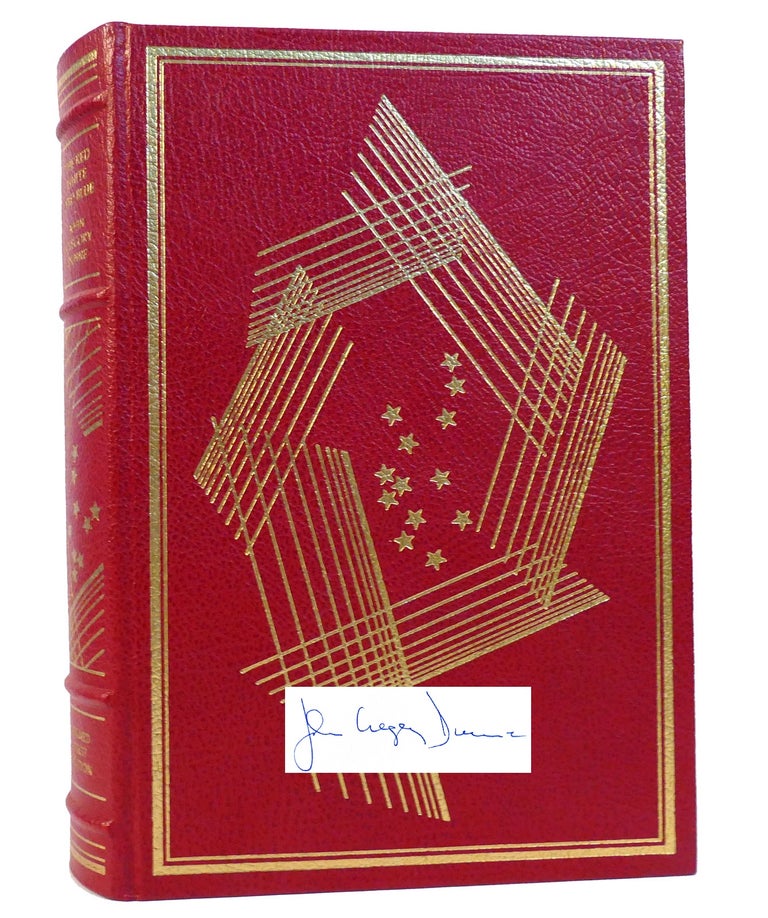 Item #157051 THE RED WHITE AND BLUE SIGNED Franklin Library. John Gregory Dunne.