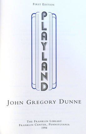 PLAYLAND SIGNED Franklin Library