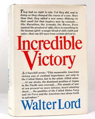 Item #157284 INCREDIBLE VICTORY. Walter Lord
