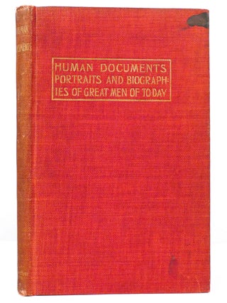 Item #157526 HUMAN DOCUMENTS; Portraits and Biographies of Eminent Men. Robert Louis Stevenson...
