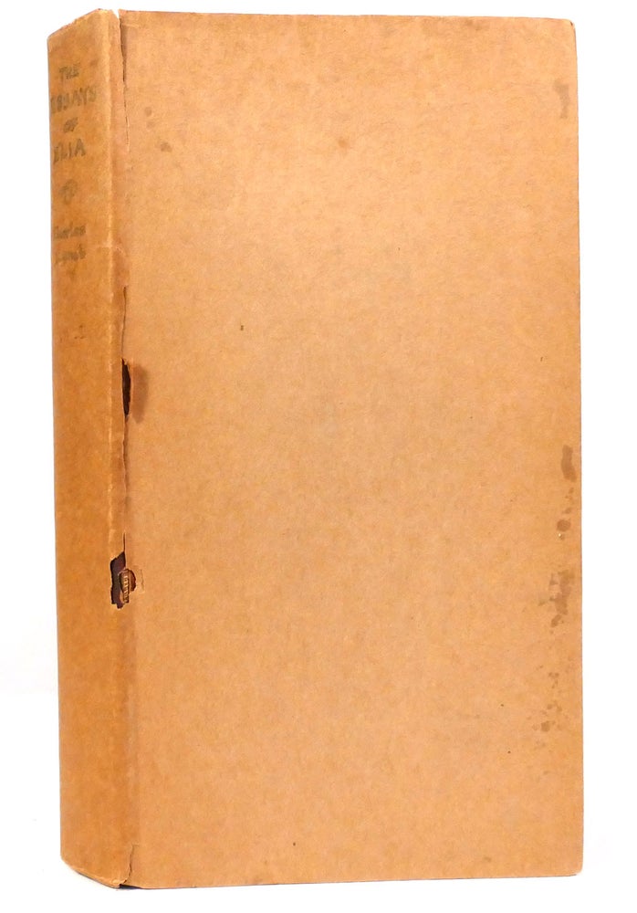 Item #157541 THE ESSAYS OF ELIA Library of English Prose: Volume One. Charles Lamb.