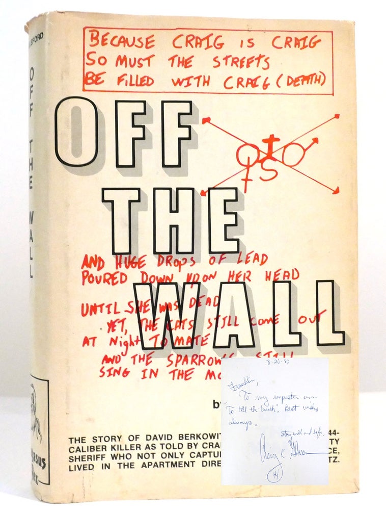 Item #158758 OFF THE WALL SIGNED. Charles Willeford.