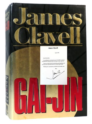 Item #160544 GAI-JIN, A NOVEL OF JAPAN With Signed Letter from the Author. James Clavell