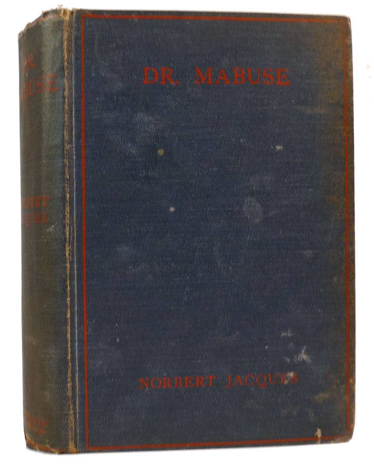 Item #160607 DR. MABUSE. Norbert Jacques.
