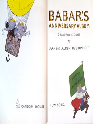BABAR'S ANNIVERSARY ALBUM 6 Favorite Books SIGNED