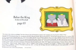BABAR'S ANNIVERSARY ALBUM 6 Favorite Books SIGNED