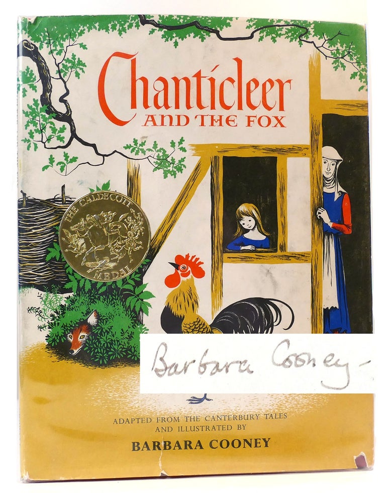 Item #160796 CHANTICLEER AND THE FOX Signed. Barbara Cooney Geoffrey Chaucer.