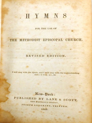 HYMNS FOR THE USE OF THE METHODIST EPISCOPAL CHURCH