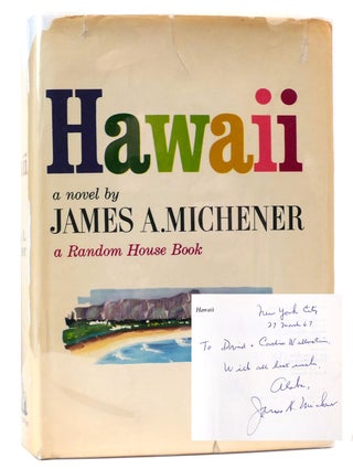 HAWAII SIGNED. James A. Michener.