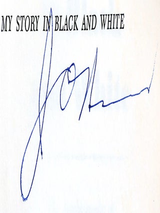 MY STORY IN BLACK AND WHITE; Signed