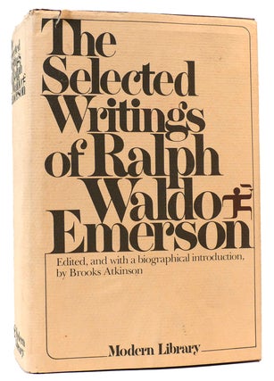Item #161942 SELECTED WRITINGS OF RALPH WALDO EMERSON Modern Library. Ralph Waldo Emerson