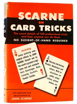 Item #161982 SCARNE ON CARD TRICKS. John Scarne