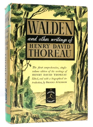 Item #162470 WALDEN AND OTHER WRITINGS OF HENRY DAVID THOREAU. Henry David Thoreau