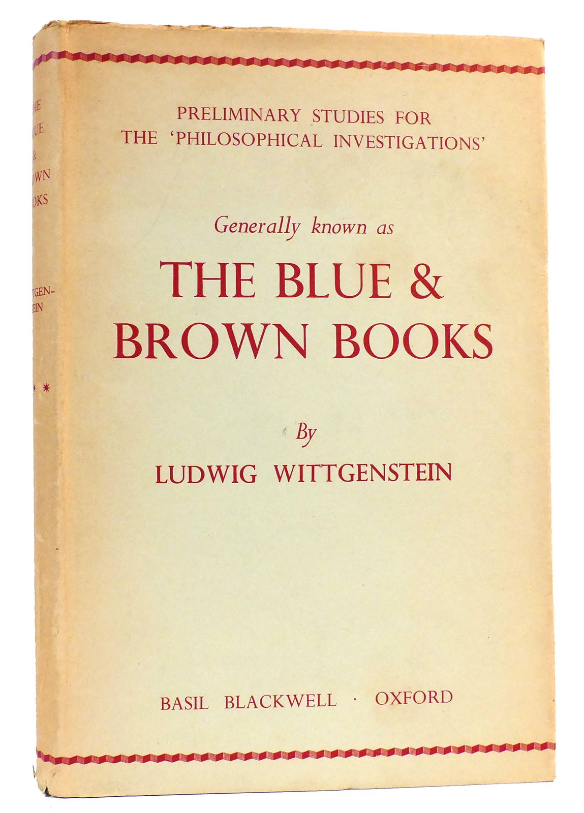 THE BLUE AND BROWN BOOKS Preliminary Studies for the