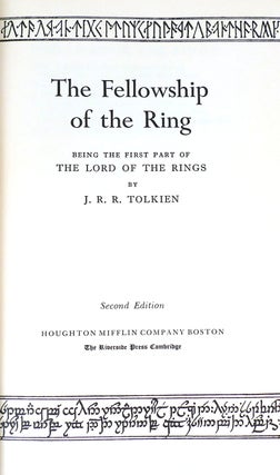 THE FELLOWSHIP OF THE RING, THE TWO TOWERS, THE RETURN OF THE KING