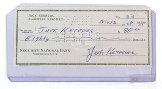 ON THE ROAD WITH SIGNED CHECK