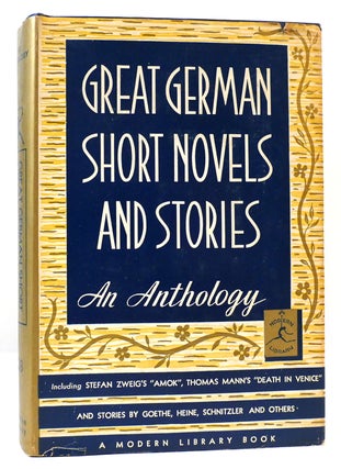Item #162803 GREAT GERMAN SHORT NOVELS AND STORIES. Bennet A. Cerf
