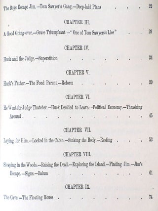 ADVENTURES OF HUCKLEBERRY FINN; 1st Issue