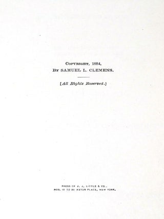 ADVENTURES OF HUCKLEBERRY FINN; 1st Issue
